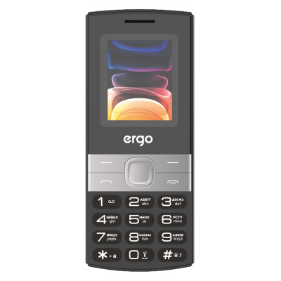 Мобільний телефон Ergo B185 Dual Sim Black, чорний