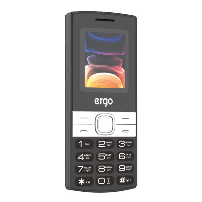Мобільний телефон Ergo B185 Dual Sim Black, чорний
