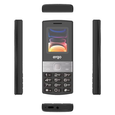 Мобільний телефон Ergo B185 Dual Sim Black, чорний
