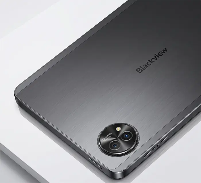 Задня металева панель та блок камер планшета Blackview Zeno 10 5G сірого кольору